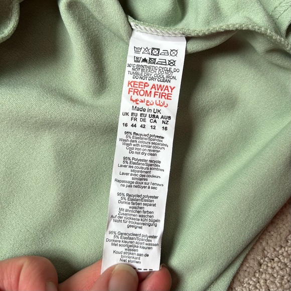 NWT Nasty Gal Green Plunging V-Neck Dress Size 12 US - Picture 6 of 9